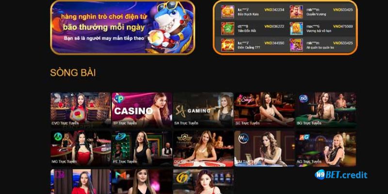 rút tiền W9BET